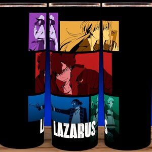 Lazarus Anime - Axel - Leland - David - Elena Cup Mug Tumbler 20oz